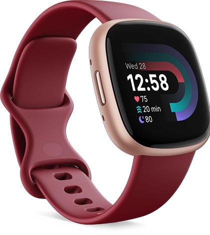 Productafbeelding Fitbit Versa 4 bietenroze Smartwatch (FB523RGRD) (40.50 mm)