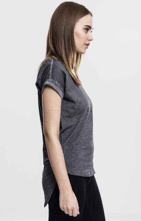 Actual product image Urban Classics Ladies Long Back Shaped Spray Dye Tee (XS)