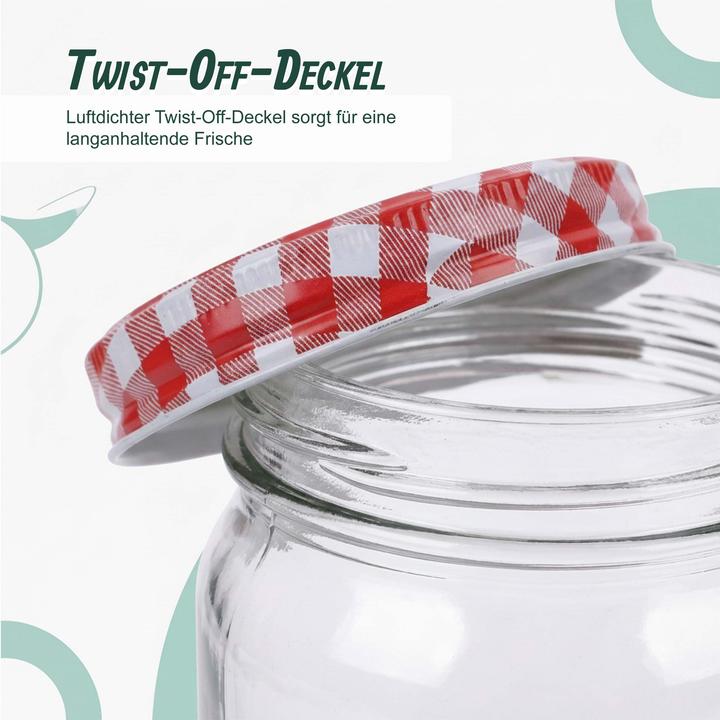 Produktbild Relaxdays Einmachgläser-Set (0.40 l)