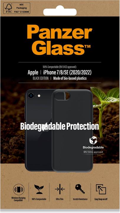 Produktbild PanzerGlass ™ Biodegradable Case Apple iPhone 6 | 6s | SE (2020/2022) | 7 | 8 (Apple iPhone 7, Apple iPhone 8, Apple iPhone SE (2nd Gen), Apple iPhone SE (3rd Gen))
