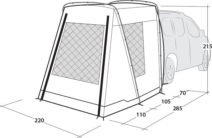 Actual product image Outwell Dunecrest S (Awning, 9.20 kg, 1 person)