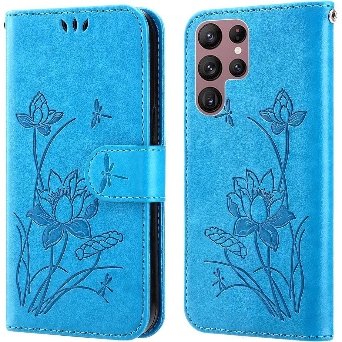 König Design Hülle Handy Schutz für Samsung Galaxy S22 Ultra 5G Case Cover Tasche Etui Wallet (Samsung Galaxy S22 Ultra)...