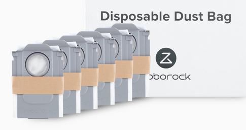 Actual product image Roborock Staubsaugerbeutel 6 Stück (6 Stück, kompatibel mit mehreren Qrevo- und Saros-Modellen) (6x)