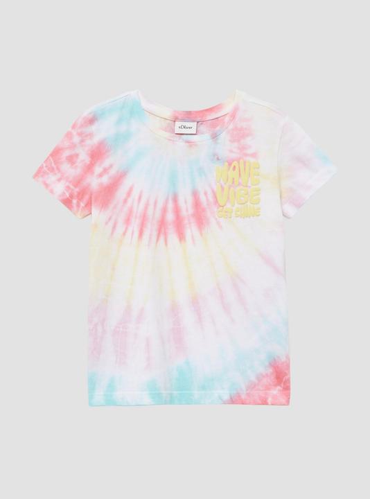 Produktbild S.Oliver T-Shirt T-Shirt im Loose Fit mit Batikmuster (116, 122)