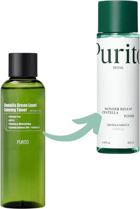 Actual product image Purito Centella Green Level (Face toner, 200 ml)
