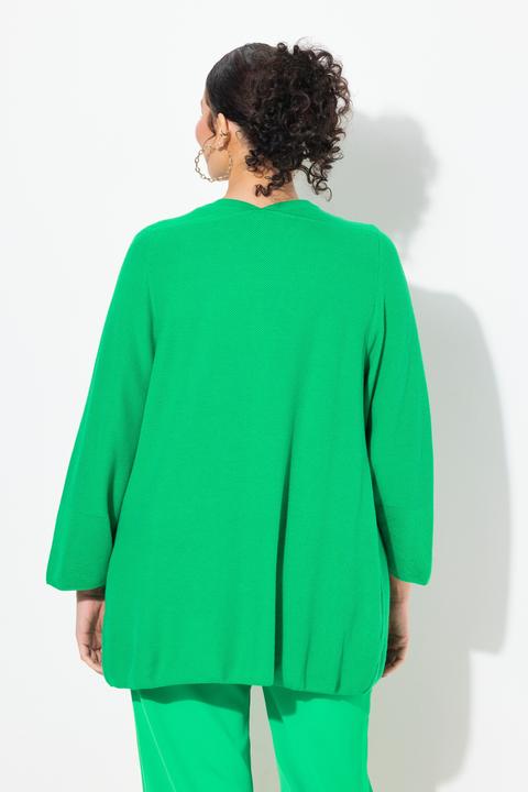 Image du produit Ulla Popken Cardigan coupe ouverte et évasée, encolure en V et manches 3/4 (46, 48)