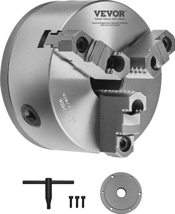 Actual product image Vevor Self-Centering Lathe Chuck