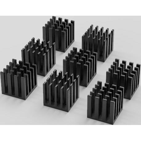 QNAP Heatsink for M.2 SSD module15 15MM Black self-adhesive 8 pcs, NAS Zubehör