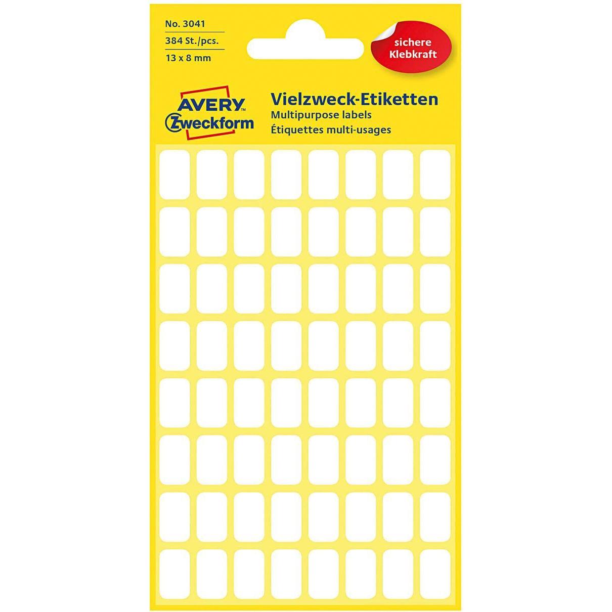 10x Avery, Ordner Zubehör, Vielzweck-Etiketten