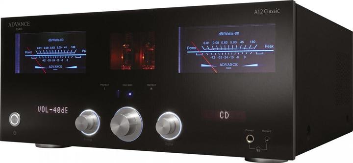 Produktbild advance acoustic A12 Classic *schwarz* Streamingverstärker mit Röhrenvorstufe (Röhren-Vorstufe)