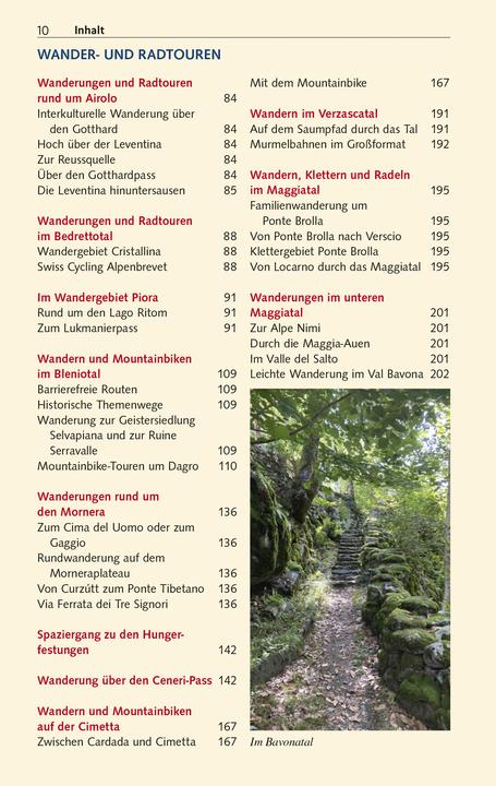 Nährwerte und Zutaten Reiseführer Tessin