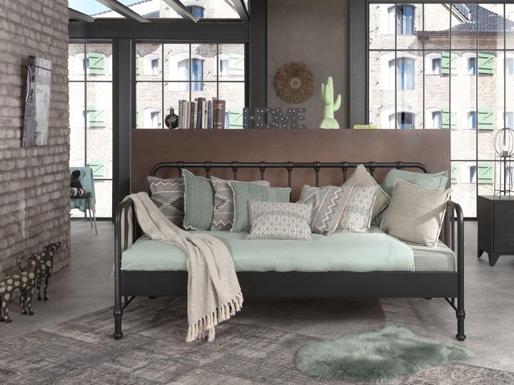 Image du produit Vipack Bronxx Lit Capitain Noir 90X200Cm (90 x 200 cm)