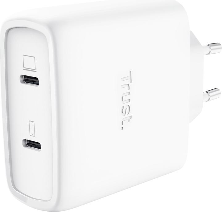 Trust MAXO 65W 2P USB-C GAN CHARGER W (65 W, 2 ports)