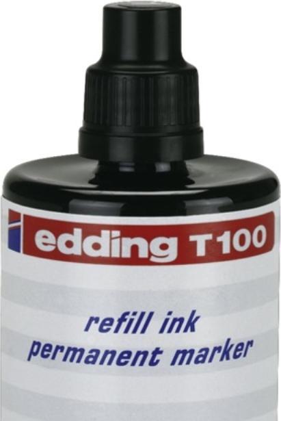 Image du produit Edding Encre pour marqueur permanent T-100-1 (Recharge d'encre de marqueur, Noir)