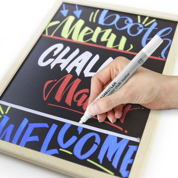 Immagine prodotto Staedtler Marcatore a gesso Lumocolor, confezione da 5 pezzi (colore assortito, 2.40 mm, 5 x)