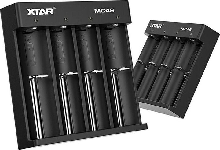 Image du produit Xtar Chargeur MC4S (1 pcs, A, AA / LR6 / LR06 / Mignon / R6 / R14505, AAA / LR03 / Micro / R03 / AM4 / MN2400 / KR03, AAAA / LR61 / LR8D425 / R61 / Mini, C, D)