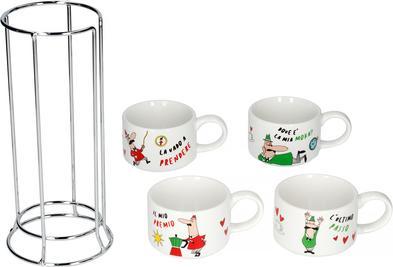 Produktbild Bialetti Set 4 Cups Cappuccio Stackable (265 ml, 4 x)
