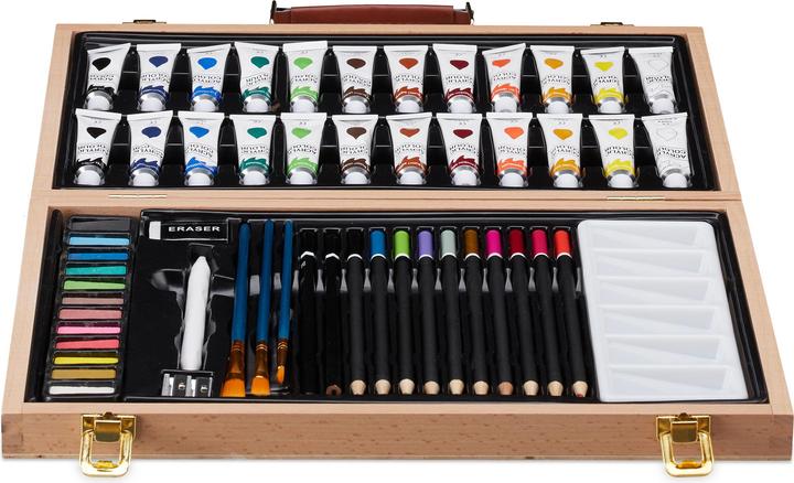 Immagine prodotto Relaxdays Valigetta con kit da pittura e disegno