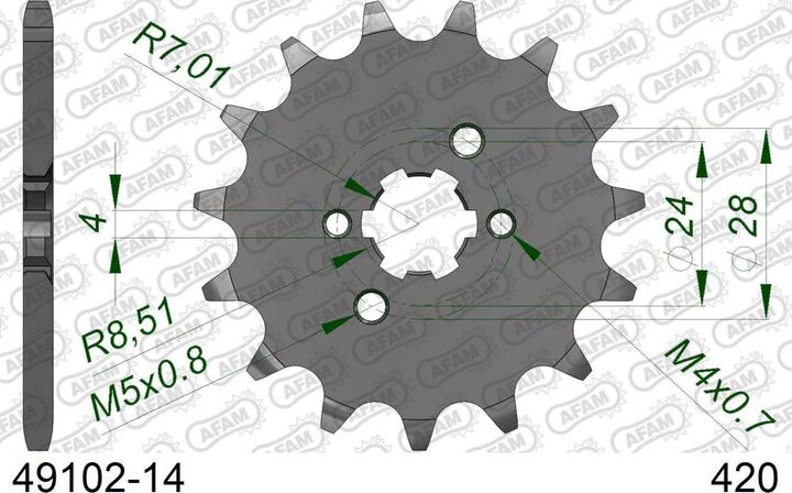 Produktbild Afam 420 14 dents (14)
