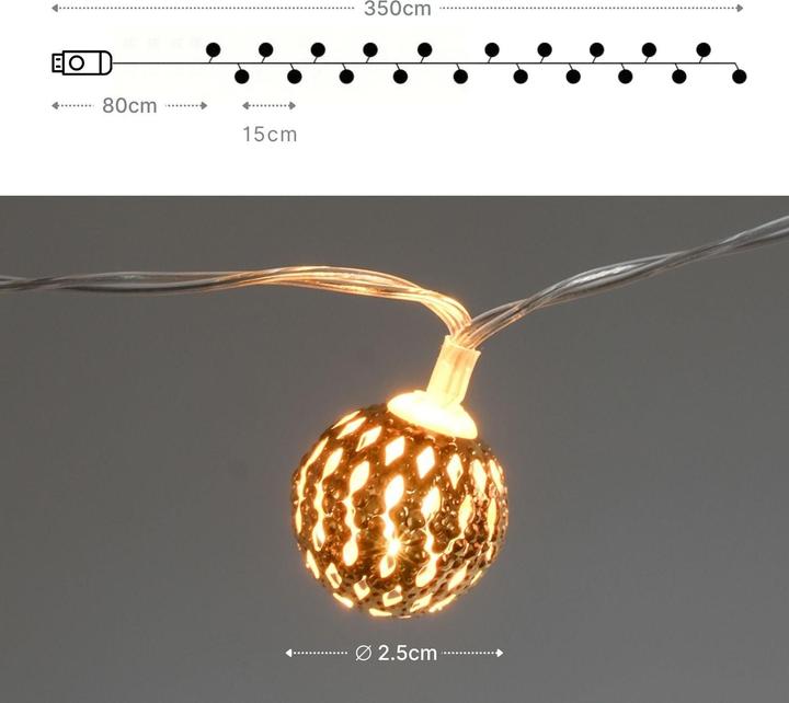 Produktbild Hermex Marokkanische LED Lichterkette (3.50 m)