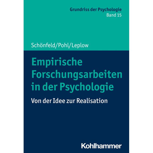Thumbnail - Forschungsmethoden in der Psychologie, Fachbücher von Robby Schönfeld, Johannes Pohl, Bernd Leplow, Maria von Salisch