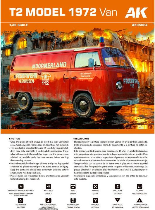 Produktbild AK Interactive T2 Model 1972 VAN 1/35 scale