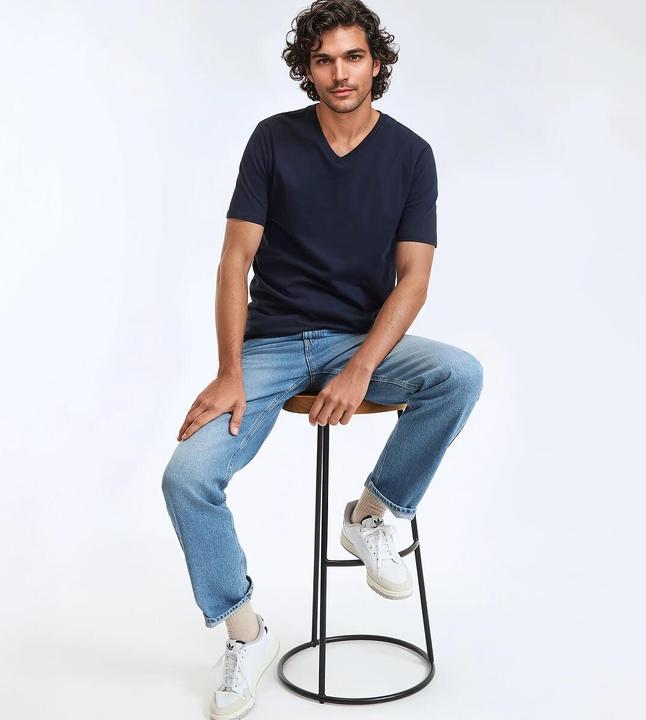 Produktbild La Redoute Collections T-Shirt mit V-Ausschnitt (M)