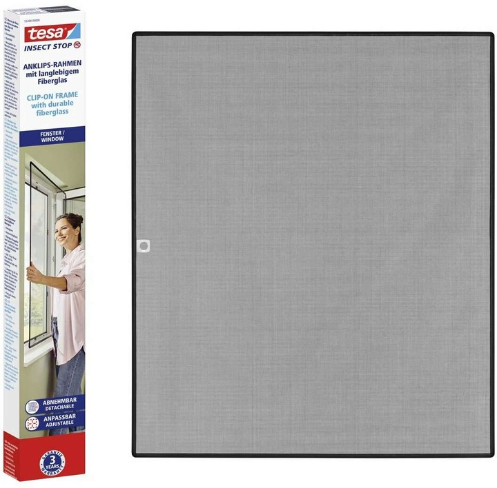 tesa Clip-on insect screen clip-on frame for windows