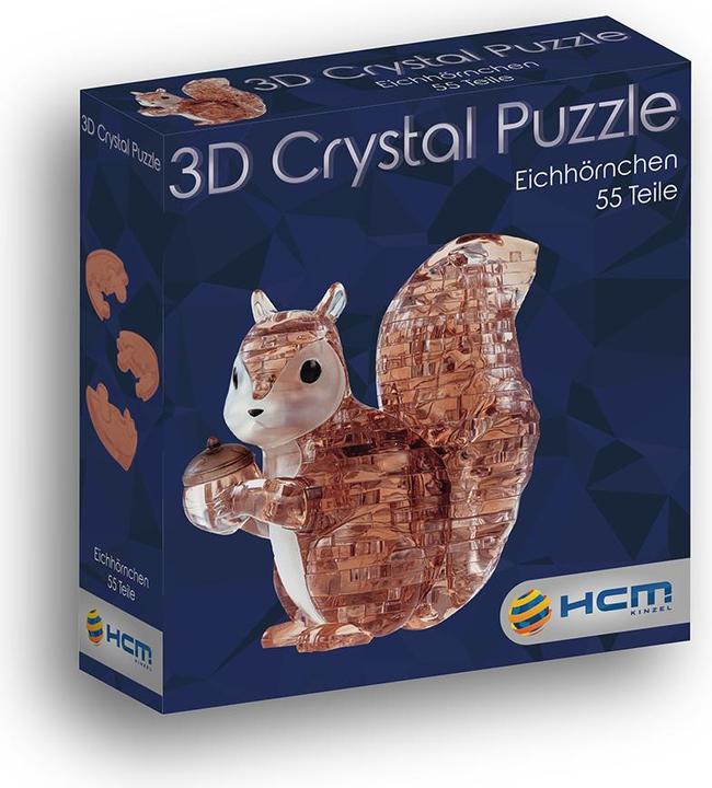 Produktbild HCM Kinzel Crystal Puzzle - Eichhörnchen (55 Teile)