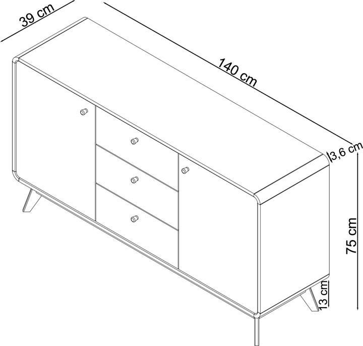 Image du produit Loft 24 Caitlin (39 x 140 x 75 cm)