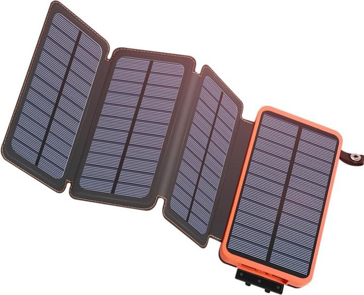 Produktbild PhoneLook Faltbare multiple Solar Panel externe Batterie Power Bank 16000 mAh (16000 mAh, 12 W)