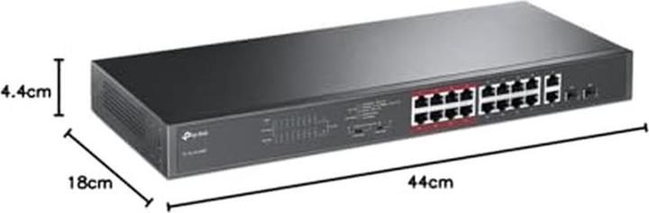 Productafbeelding TP-Link TL-SL1218MP (16 ports)