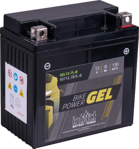 Immagine prodotto Intact GEL12-7L-B Bike-Power Batteria moto GEL 8Ah (DIN 50712) YB7L-B (12 V, 8 Ah, 130 A)