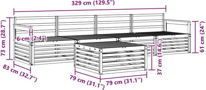Produktbild vidaXL Outdoor-Sofa