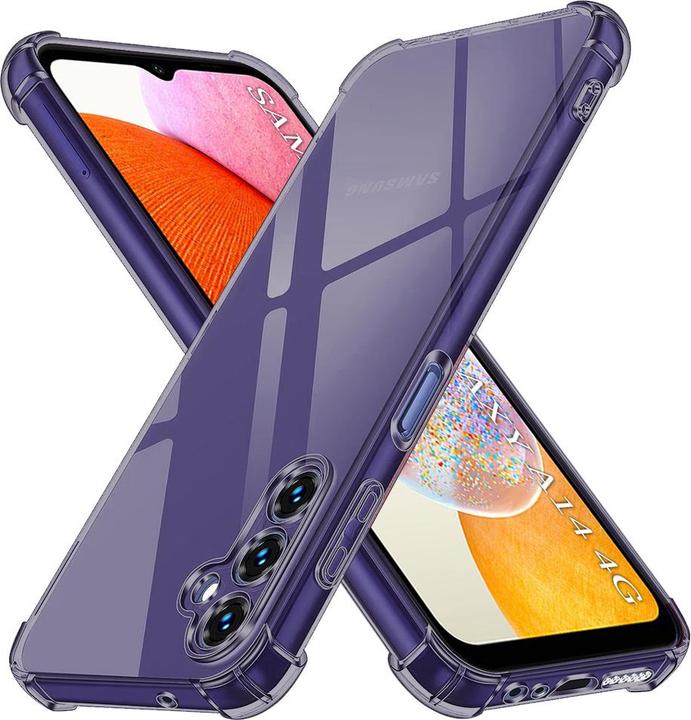 Image du produit Techsuit - Shockproof Clear Silicone - Samsung Galaxy A14 4G / A14 5G - Smoke Black (Samsung Galaxy A14, Samsung Galaxy A14 5G)