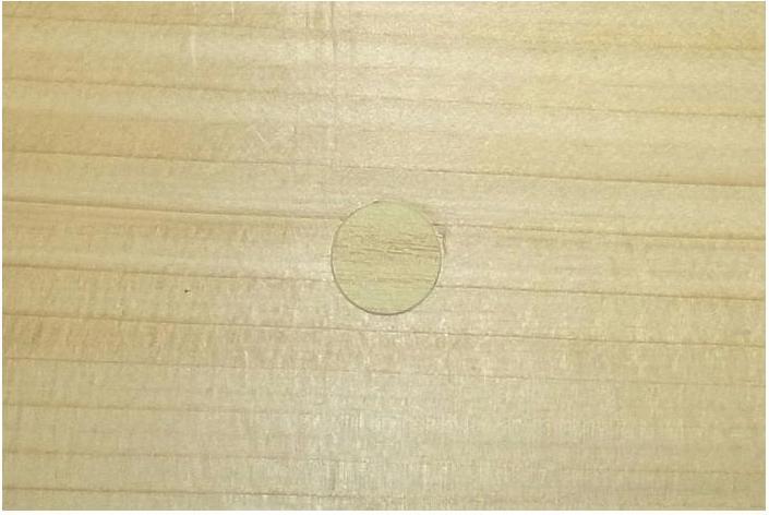 Produktbild Celo Abdeckklebepunkt Magic Tap Ahorn passend für alle Senkkopfschrauben