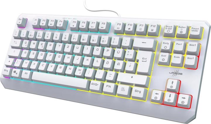 Produktbild Urage Gaming-Tastatur Exodus 220 TKL, Weiss (DE, Kabelgebunden)