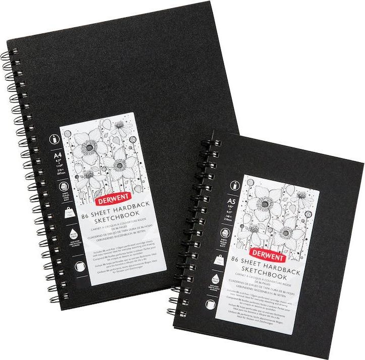 Actual product image Derwent Sketchbook (A4, Plain, Hardcover)