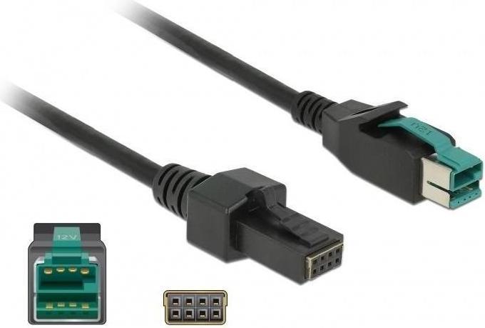Produktbild Delock 85482 PoweredUSB Kabel Stecker 12 V (1 m, USB 2.0)