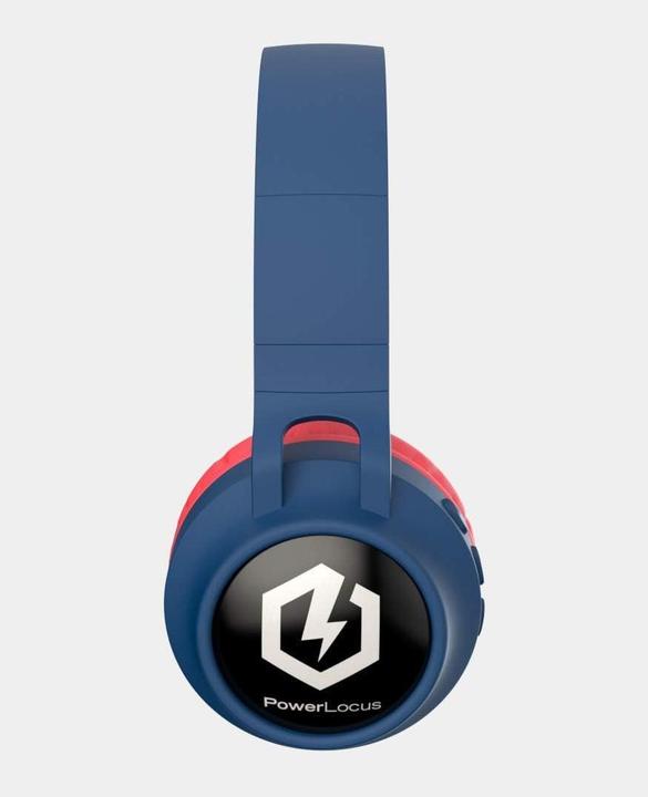 Produktbild PowerLocus Wireless Headphones Buddy Kids (Navy Red)