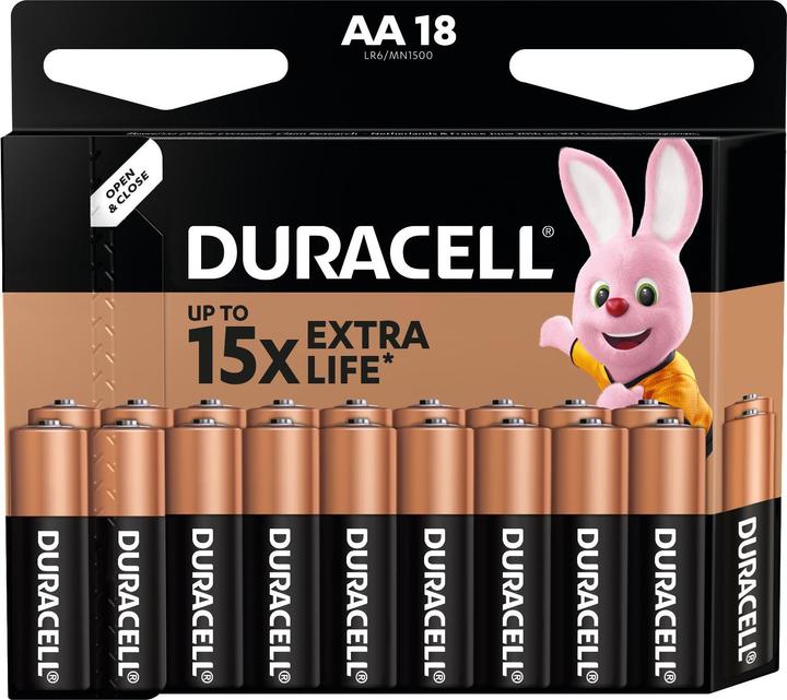 Produktbild Duracell Basic (18 Stk., AA, 1500 mAh)