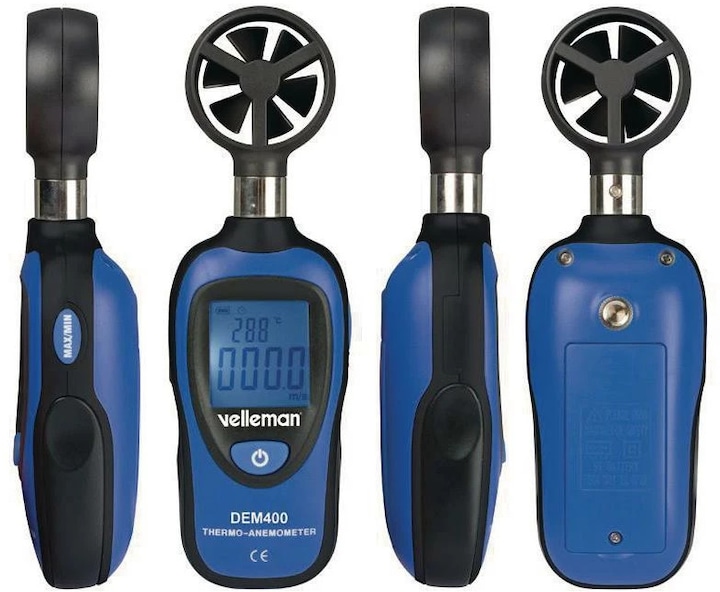 Image du produit Velleman DEM400 Anémomètre à main