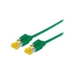 Thumbnail - Tecline Patchkabel S/FTP, PiMF, Cat 6a, grün, 5,0 m Für 10 Gigabit/s, halogenfrei, mit Draka-Kabel und Hiros (SFTP, CAT6...