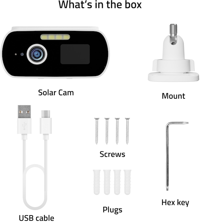 Image du produit Hombli Caméra solaire intelligente (2560 x 1440 Pixels)
