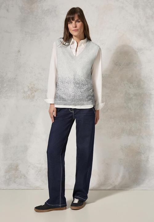 Produktbild Cecil Damestrui met folieprint, Soft Silver Melange, M (M)