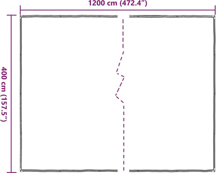 Produktbild vidaXL Outdoor-Planen (12 x 4 m)