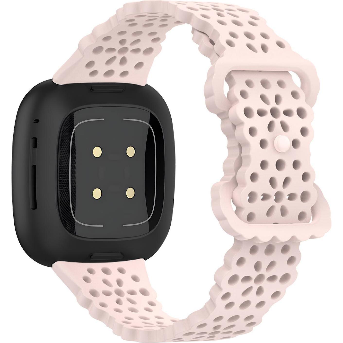 Thumbnail - Strap-it Silikonarmband (Silikon, Versa 3), Uhrenarmband, Rosa