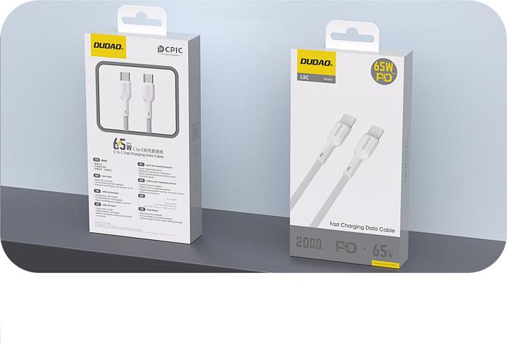 Image du produit Dudao L9C USB-C - USB-C 65W 1m. White (1 m, 65 W)