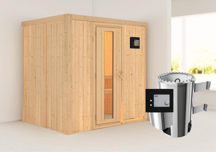 Actual product image Karibu Fanja without roof rim (Plug & Play 3.6 KW external control)