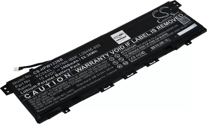 AccuCell Batterie pour ordinateur portable HP Envy X360 13-ag0003ng, X360 13-ag0004ng, type KC04XL et autres (3400 mAh)